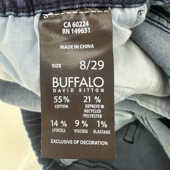 Buffalo by David Bitton Pull On Drawstring Straight Crop Womens size 8 Blue Jean - Picture 4 of 5